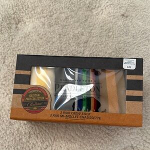 Pendleton Multicolor National Park Collection 3 pair crew socks. NWT’s.
